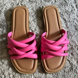 Women’s Universal Thread Pink Strappy Sandals - Target - Size 8.5 - NWOT